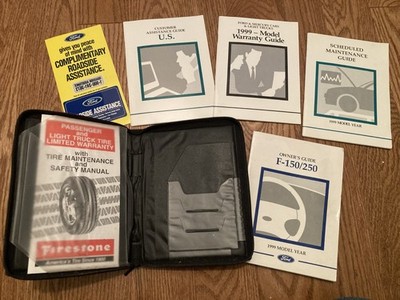 1999 Ford F-150 F-250 Owners Manual Guide Book Complete Set w/ Vinyl Case OEM