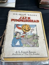 Jack Pumpkinhead Frank Baum Snuggle Tales Hardcover Book HC Neill 1917 Rare Read