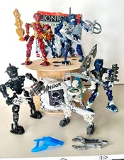LEGO Bionicle Lot of 6- Vezok, TOA Naparu, Keerakh, Jaller, Naparu, Hahli EXTRAS