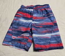 Under Armour Multicolor Swim Trunks, Mesh Liner - Boy's Size Medium Patriotic