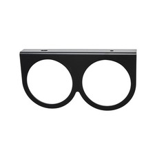 Glowshift Universal Black Dual Under Dash Gauge Pod Bracket 2-58 65mm