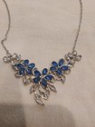 Paparazzi Jewelry  - Floral Fashion Show - Blue Necklace - Vintage — photo 2