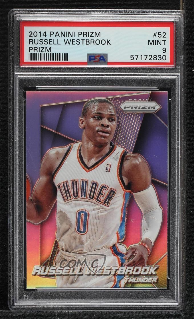 2014-15 Panini Prizm Silver Prizm Russell Westbrook #52 PSA 9 MINT 0x5i