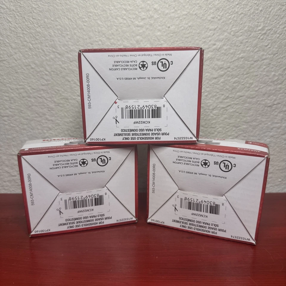 Lote de 3 Cajas KitchenAid Cafetera Filtro Agua Cápsulas KCM222/KCM223, KCM22WF Foto 2 de 3