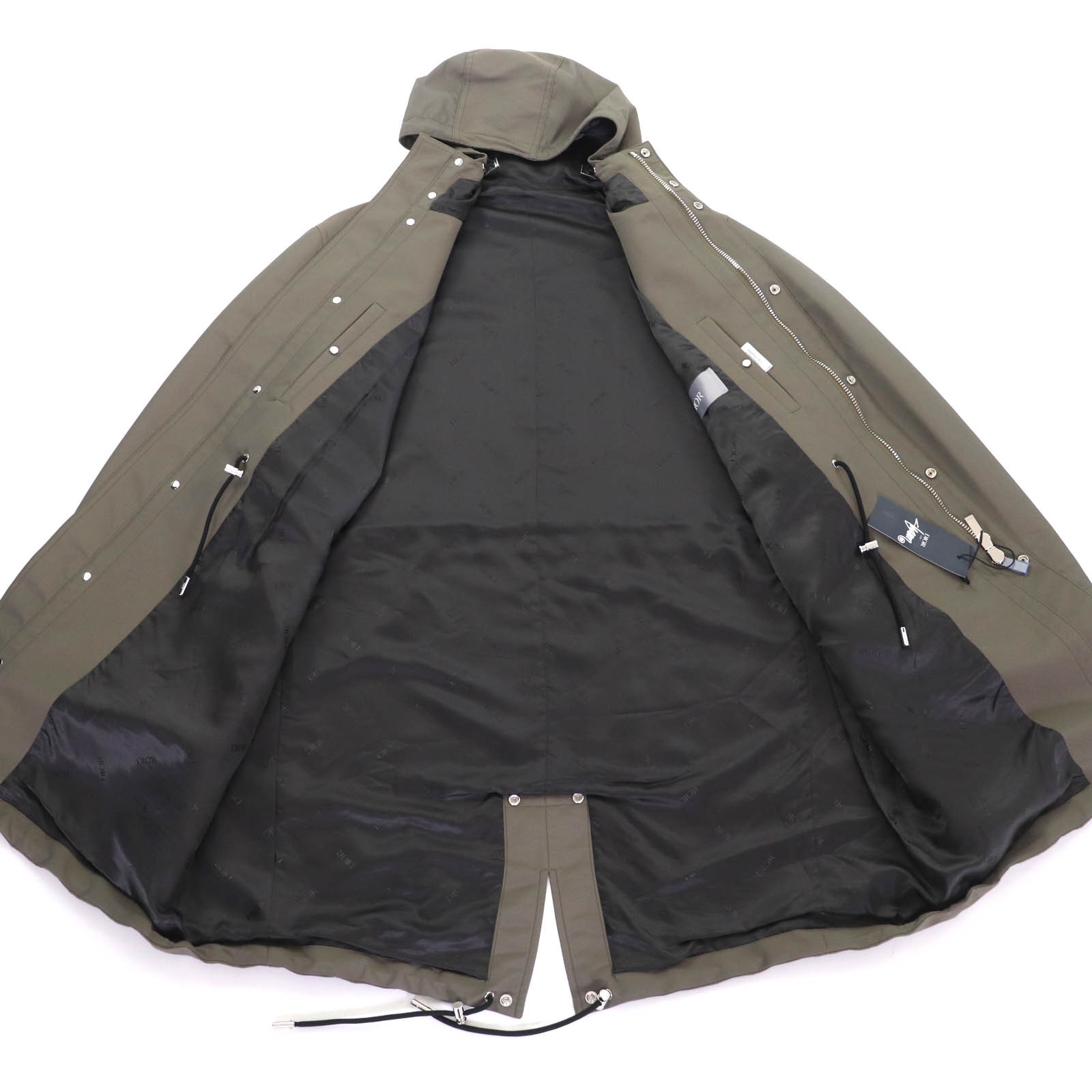 DIOR SHAWN STUSSY Mod coat khaki Nylon mens 46 033C313A4875 thumbnail 5