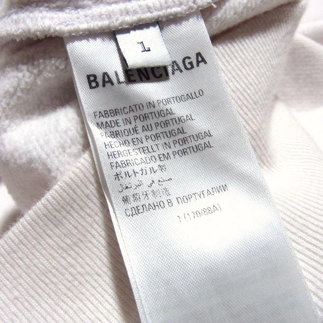 Felpa con cappuccio oversize 22Aw Balenciaga Taping Logo 1