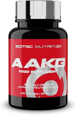 Scitec Nutrition AAKG 3200mg - L-Arginine Alpha-Ketoglutarate Capsules, 100 Coun