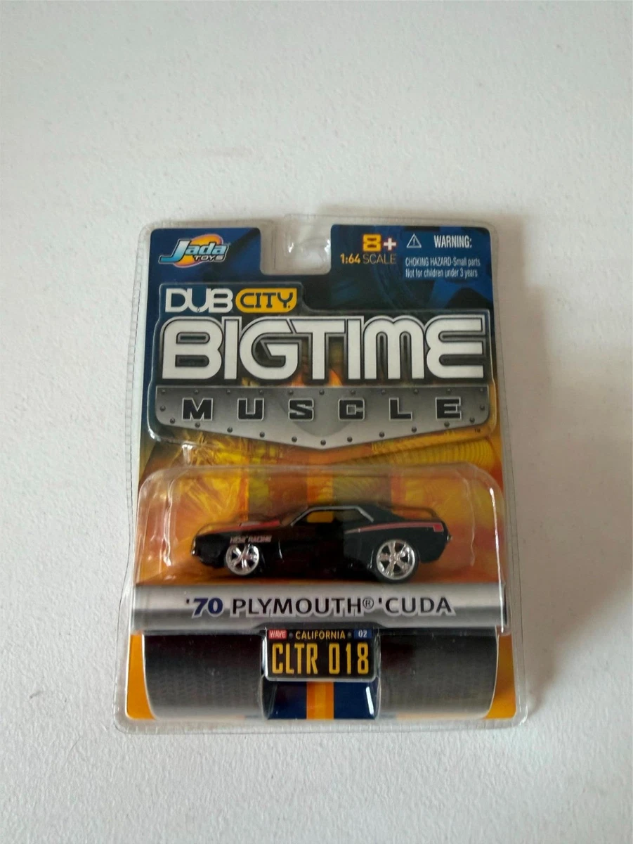 Jada Toys Dub City Bigtime Muscle 70 Plymouth Cuda CLTR 018 Black