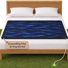 King Size Grounding Mat for Bed Home Use - Earthing Pad Improves Sleep, Reliev