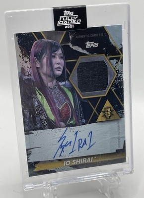 2021 Topps Fully Loaded IYO SKY Io Shirai On Card Auto Chair Relic /50 Onyx WWE