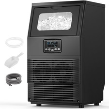 Commercial Ice Maker Machine, 66Lbs/24H with 8Lbs Storage Capacity, 32 Ice Cubes