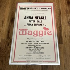 Vintage Shaftesbury Theatre Poster Maggie Anna Neagle Anna Sharkey Peter Gale
