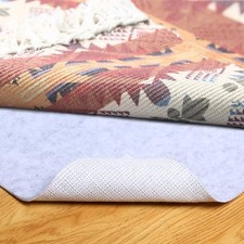 Non Slip Rug Pad, Natural Rubber Backing Rug Pads 1/4  Thick, Felt Rug Gripper