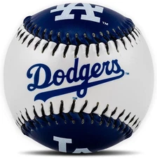 Los Angeles Dodgers Logo Soft Baseball World Series Champions LA Blue/White
