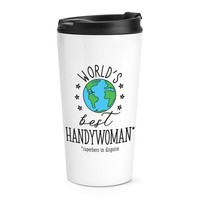 World's Best Handywoman Reise Becher Tasse Worlds Best Favorit Superheld Lustig