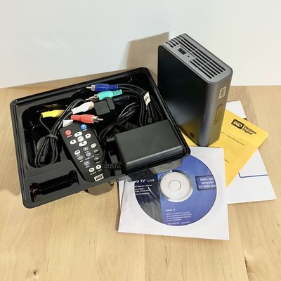 WD TV Live HD Media Player Complete w/ Component Video Cable, Remote, Box 1080p