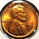 1954 Lincoln Head Penny Wheat Cent in CH/Gem BU condition