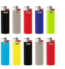 10 Pack Bic Classic Cigarette Lighters Disposable Full Size, Assorted Colors 