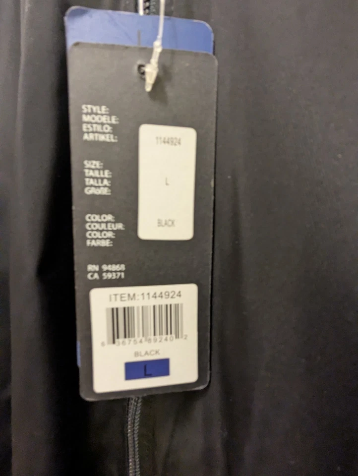 Bernardos Jacket Womens L Black Boyfriend Bomber Long Sleeve Full Zip NWT - Image 3 of 4