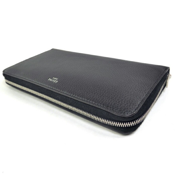 Celine 10397 Large Zip Multi Function Wallet Blac… - image 4