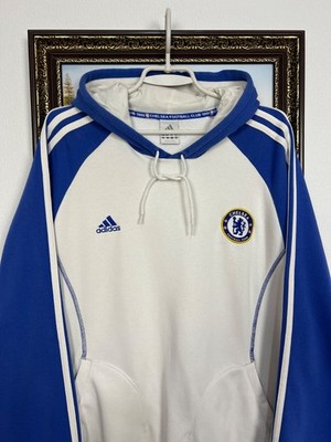 Vintage Adidas Chelsea Football Jacket Soccer Track Top Hoodie