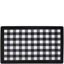 Anti-Fatigue Floor Comfort Mat - 18 x 30 Inch Buffalo Check Black - Waterproo...