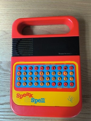 Vintage 1978 Texas Instruments Speak & Spell Original Raised Buttons BUNDLE...