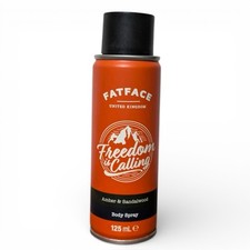 Fatface Amber & Sandalwood Freedom Is Calling 125ml Body Spray Discontinued UK