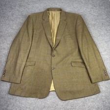 Brook Taverner Blazer Mens 50R Green Check Tweed Sports Jacket Country Hacking