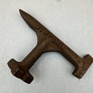 VINTAGE SIMPLEX WATER MAIN GAS VALVE MULTI-TOOL WRENCH, PLUMBING SHUT-OFF TOOL