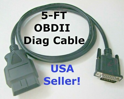 OBDII OBD2 ALL-in-ONE Main Cable for AutoBoss Auto Boss D730 V30 Scanner - 5FT