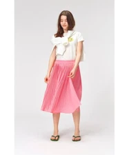 MOLO GIRL'S  BECKY BUBBLEGUM PLEATED MIDI PULL ON SKIRT SZ 14