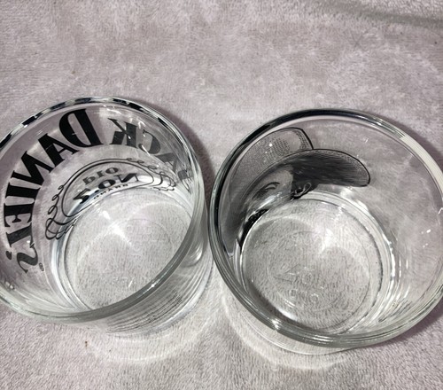 Jack Daniels alte Nr. 7 Whisky Steine Trink Sammler Bar Gläser 2er Set - Bild 4 von 7