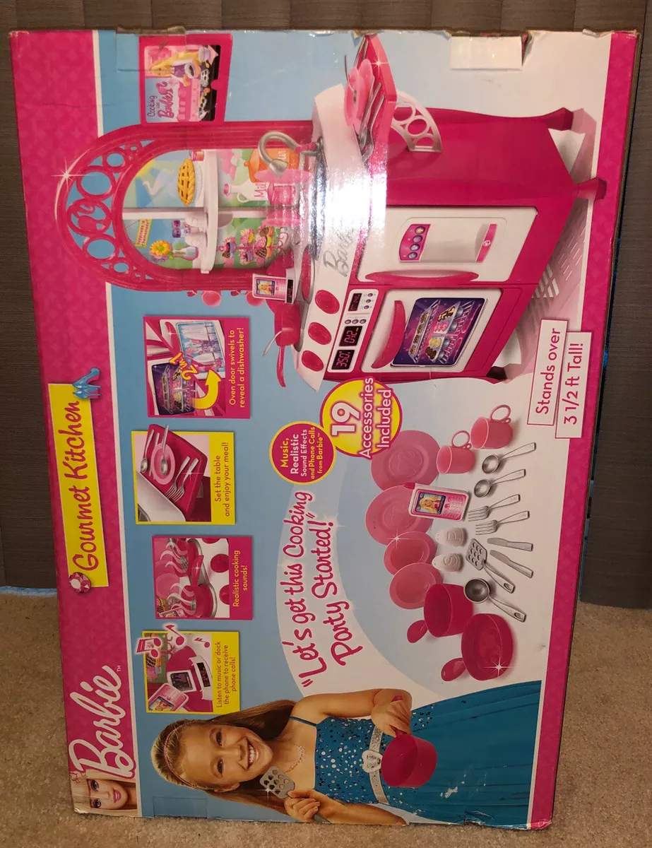  Doll Size Pink Gourmet Kitchen Cooking Toy Play Set