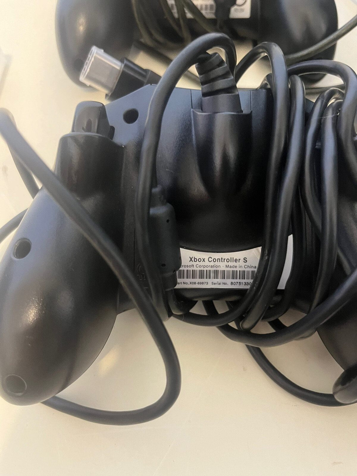 Original Microsoft Xbox Console W/all Cords,2 Xbox Contrs S,1game