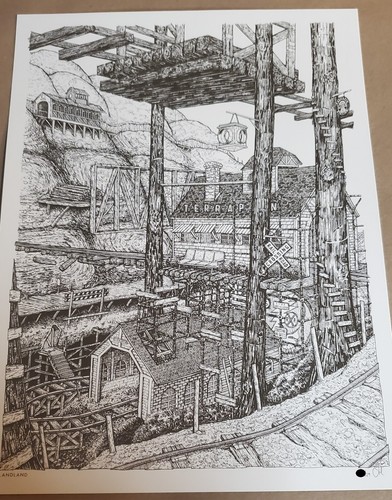 Terrapin Station Grateful Dead Print by Landland 1:1 Scale Keyplate Edition /29 - Bild 1 von 2