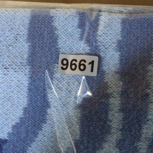 Isaac Mizrahi Live Cardigan Womens 1X Open Sweater 3/4 Sleeve Blue Zebra Stripes - Picture 12 of 12