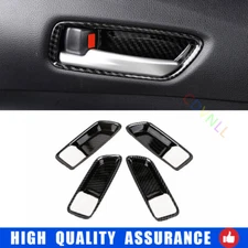 For Toyota Corolla 2019-2022 Carbon Fiber Inner Door Handle Bowl Trim Frame 4PCS