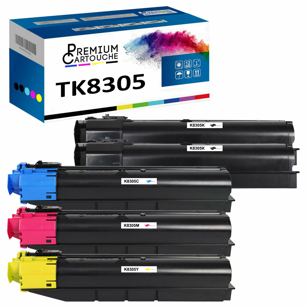 Toner TK8305 pack de 5 compatible pour réduire vos coûts d'impression professionnels