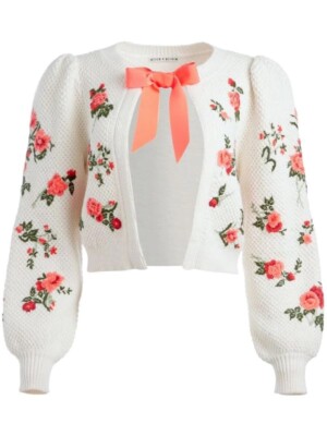 Alice+Olivia - 新品同様alice+oliviaファンシーツイードフリンジカーディガンジャケット ALICE + OLIVIA NWT $550 Floral Print Fitted Blazer Sz 14 | eBay