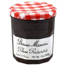 Bonne Maman Plum Preserves, Case of Six 13 Oz Glass Jars