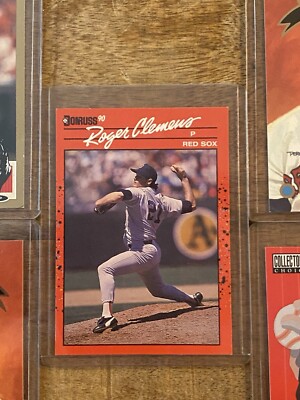 1990 Donruss #184 Roger Clemens-RARE 5 Error Card and Additonal
