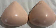 2 BREAST FORMS ABC 1042,Triangle Lightweight,Sz 7, w/cases EUC, MSRP 420-680