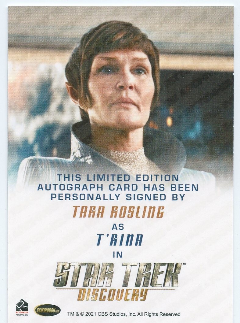 LE Star Trek Discovery S4 Autograph card Tara Rosling as President