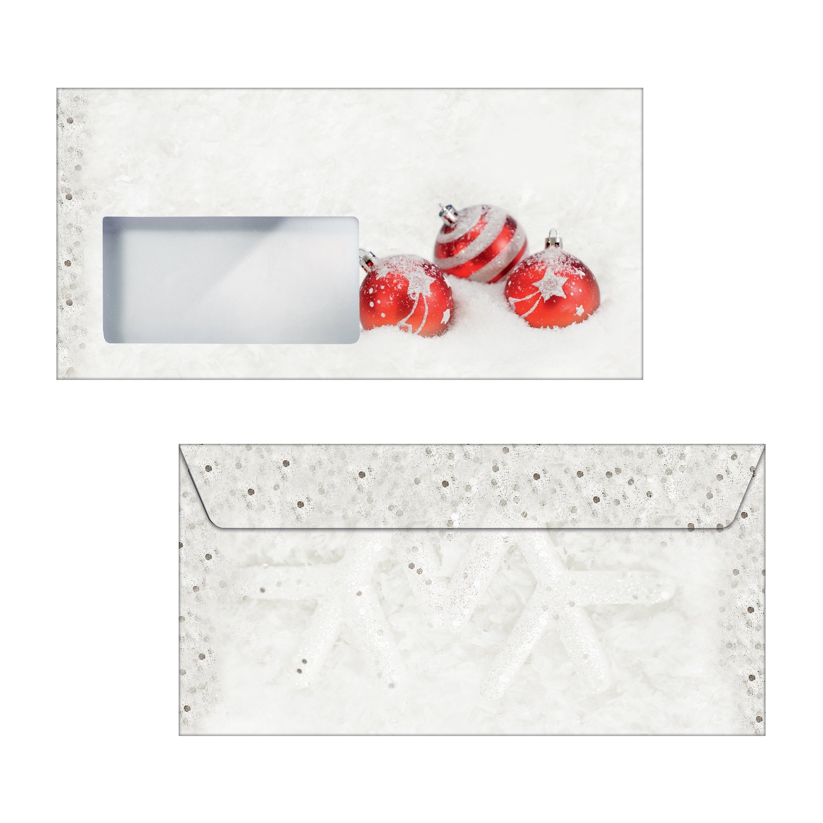 SIGEL DU247 Christmas envelopes "Winter Flair", DL, with window, 90 gsm, 50 Piec