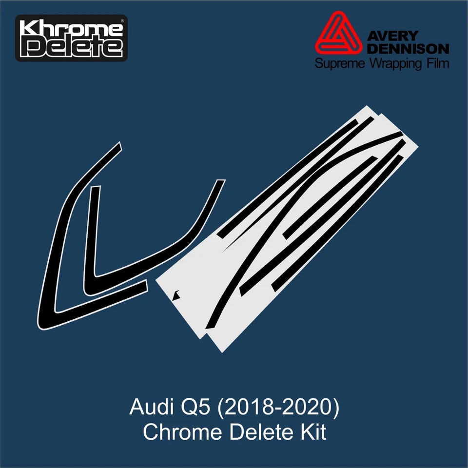 Superposición de vinilo de eliminación de cromo para un Audi Q5 2018-2023 Foto 2 de 4