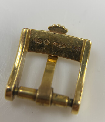 Original Rolex “750” 18k Solid Yellow Gold Watch 10mm Buckle