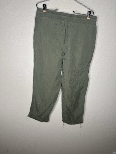 Cloth & Stone olivgrüne Cropped Hose Lyocell Gr. M Taschen Kordelzug weich - Bild 6 von 6