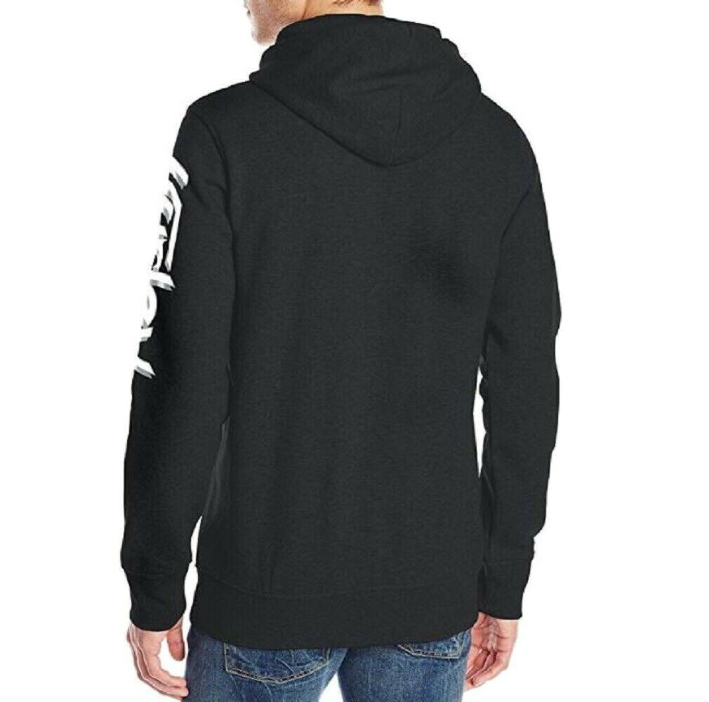 Hurley Original Pullover Black Grey White Logo Discount Sweatshirt Men's Hoodie image 3