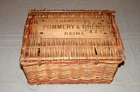 Antique Original Pommery & Greno Champagne Reims Advertising Wicker Basket